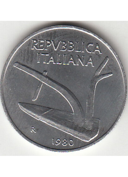 1980 Lire 10 Spiga Fior di Conio Italia